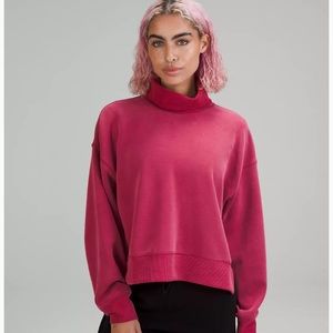 Lululemon Softstreme Turtleneck Pullover in Pomegranate